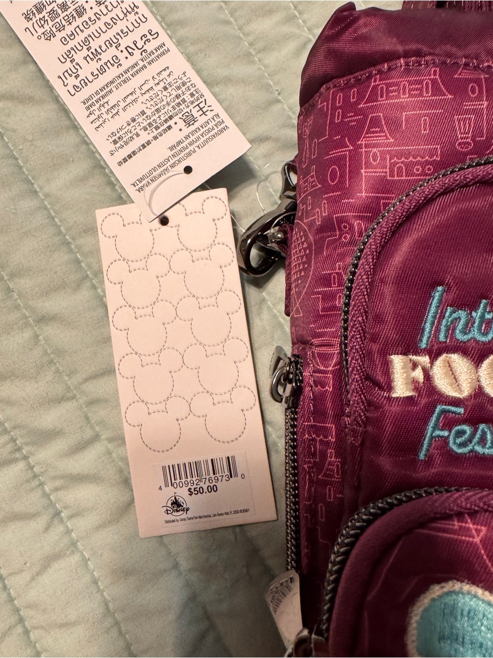 LUG EPCOT International Food & Wine Festival 2025 Purple Crossbody Bag - Picture 3 of 6